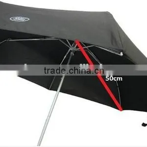 Aluminium Cheap Advertising 3 Folding Black Promotion Umbrella thumbnail-4
