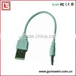 3.5mm Plug to Usb Data Cable for Ipod, Mp3, Mp4 thumbnail-1