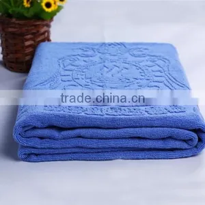 100% Cotton 32s 500gsm Thick White Towels Jacquard Hotel Towel Sets thumbnail-5