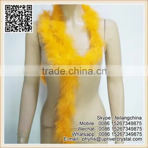 New Style Marabou Feather Orange Fluffy Feather Boa thumbnail-3