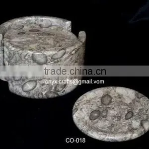 Oceanic Marble Coaster With 6 Pcs and Holder thumbnail-1