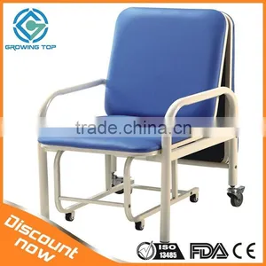 GT-3811 Full Quality Hospital Accompanying Chair With Castors and Pillow thumbnail-1