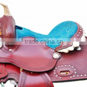 New Horse Western Pleasure Saddle Premium Quality WS127 thumbnail-2