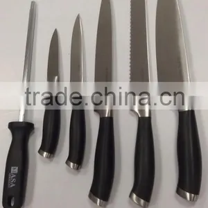 Kitchen Knife Set of High-grade Steel Cutter Knife Head Handle Gift Set Six Piece Acrylic Knife thumbnail-4