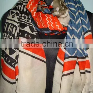 COTTON PRINTED SCARF 2014 thumbnail-3