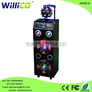 Hot Sale Powerful DJ Music Speaker With Magic Disco Ball Wws-9 thumbnail-1