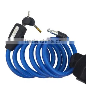 Hot Sale High Quality Wholesale Price Durable Fashionable Bicycle Cable Lock Spiral Lock thumbnail-2