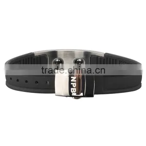 Noproblem D007 FDA Germanium Tourmaline Bio Magentic Scalar Energy Newest Fashion Silicone Bracelet thumbnail-3