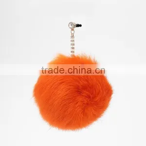 Multifunctional Rabbit Fur Ball Keychain Made in China thumbnail-5