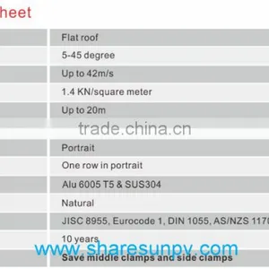 Wholesale 10years Warranty Solar Panel Mounting With ISO CE thumbnail-4
