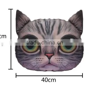 Home Chair Pillow Car Cushion Cover Cat Shape Pillow Cover Cartoon Seat Cushion Cover thumbnail-1