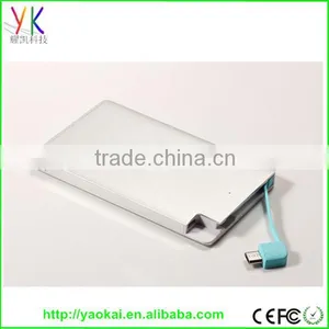 2016 3000mah Shenzhen Factory Ultra Slim Credit Card Power Bank thumbnail-6