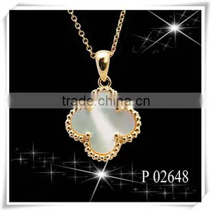 Jewelry Manufacture Natural Stone White Shell Pendant thumbnail-1