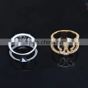 New Designs Finger Ring 18K Real Gold Plated Latest Gold Finger Ring Designs thumbnail-2