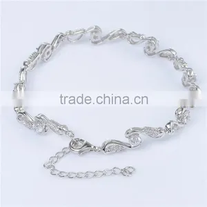 Beautiful Hotsale High Quality Handmade Tennis Bracelets With White AAAA CZ Stones thumbnail-3