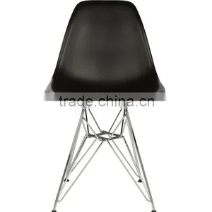 Designer Plastic Dining Side Rod Eiffel Base Chair thumbnail-1