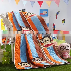 China Wholesale Colorful Kids Cartoon Quilt, Custom Printed Quils,quilted Bedspread thumbnail-1