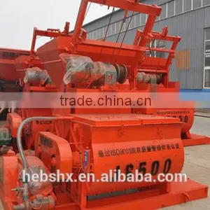 Newest Type and Easy Install JS 500 Concrete Mixer for Small Construction Machine HZS25 Concrete Batching Plant thumbnail-1