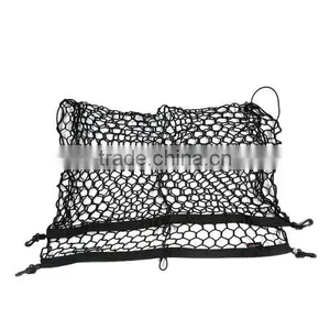 100 * 70cm Car Trunk Interior Mesh Net Storage Bag Luggage Holder With 4 Hooks thumbnail-5