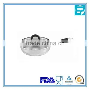 26cm Stainless Steel Silicone Handle Frying Pan thumbnail-1