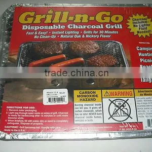 Disposable Charcoal Grill - Fast & Easy - Instant Lighting thumbnail-1
