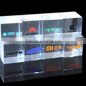 Clear Acrylic Logo Block , Acrylic Brand Block thumbnail-2