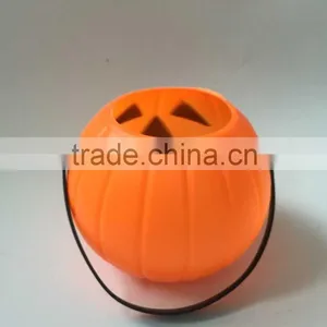 Halloween Plastic Pumpkin Basket, Light up Halloween Buckets, Big Size Halloween Pumpkin Basket thumbnail-3