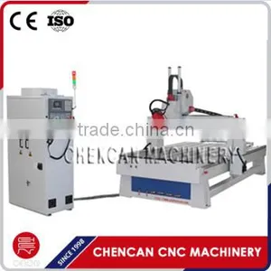 PVC/Density Board Syntec Control 4 Axis 3D Linear 1325 ATC CNC Router CNC Machine With Spindle Rotates thumbnail-2