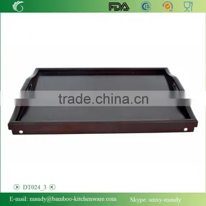 Lacquered Black Bamboo Bed Tray , Breakfast Desk With Foldable Legs thumbnail-4
