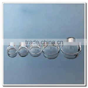 Transparent Glass Half Ball Covers 15/20/25/30 Hollow Glass, Necklace Pendant,charming Handmade Hand Blown Clear Glass Half Ball thumbnail-2
