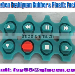 Remote Control Conductive Rubber Keypad / Silicone Rubber Keypad For Calculator / Silicone Rubber Keypad For Electronics thumbnail-1