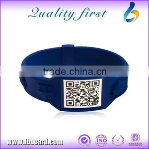 Popular Personalized T5577 Silicone Bracelets RFID Wristbands thumbnail-1