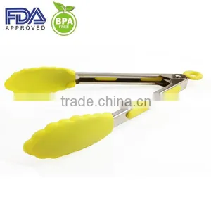 Silicone Ice Tongs, Bread Tongs, Non-stick and Colorful Food Tongs thumbnail-1