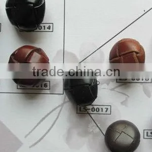 Real Hand-crafted Leather Button for Sweater thumbnail-1