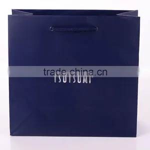 PMS Blue Color Luxury Paper Shopping Bag For Jewelry thumbnail-1