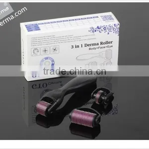 Manufacture Direct Sale GTO Brand Titanium 3 in 1 Derma Roller thumbnail-2