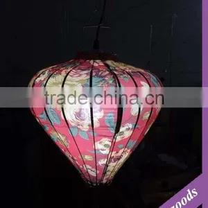 XK110 Chinese Style Red Outdoor Printing Lantern Whoelsale thumbnail-3