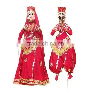 Wood Puppet, Puppets for Sale, Indian Puppets Made in India Rich Art And Craft thumbnail-1