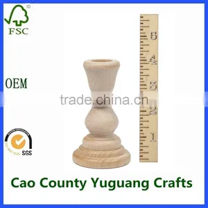 Unfinished Wood Candlesticks Wholesale Wooden Candlesticks thumbnail-3