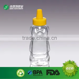 China Supplier Squeeze Bottle Wholesale Online Shopping Plastic Container Transparent Pet Material Bear Shape Honey Jars thumbnail-1