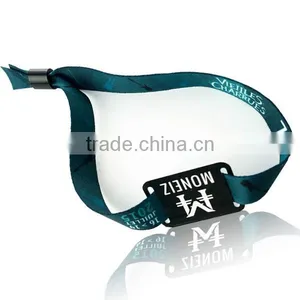 One Time Use RFID F08 Woven Fabric Wristband / Bracelet thumbnail-3