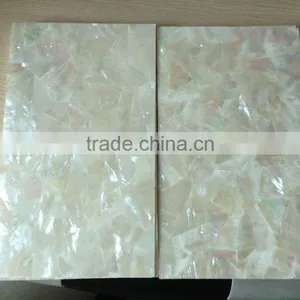 Irregular Triangle White Lip Mother of Pearl Shell Veneer thumbnail-2