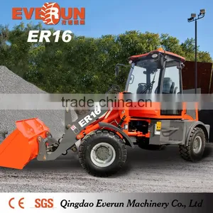Everun Brand 1.6Ton Mini Chinese Front End Loader With EuroIII and EPA Engine thumbnail-1