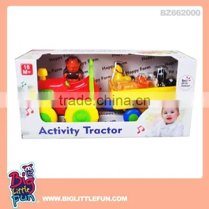 Battery Operated Car Toys Farm Tractor Toy With Music and Light thumbnail-1