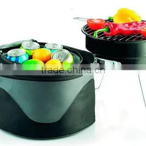 Promotional Portable BBQ Grill Cooler Bag Combo thumbnail-2