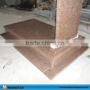 Red Granite Tombstone and Headstone thumbnail-1