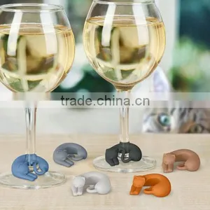 Kitty Wine Glass Silicone Glass Drink Marker Cute Design no Mess Drinking of Others' Wine thumbnail-6
