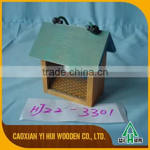 Decorative Beautiful Stand Wooden Bird House Feeder thumbnail-4
