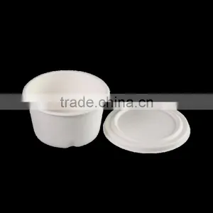 12OZ Compostable Bagasse350ml Deep Bowls With Bagasse Lid L047 thumbnail-3