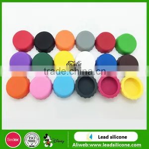 Colorful Reusable Silicone Beer Bottle Caps,Silicone Beer Saver Wine Bottle Stopper thumbnail-2